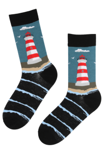JAMES lighthouse cotton socks for men | Sokisahtel