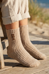 JEFF soft brown socks for little sea friends | Sokisahtel