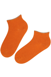 BRESCIA orange wool socks for women | Sokisahtel