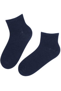 Тёплые укороченные носки из шерсти тёмно-синего цвета BRESCIA | Sokisahtel