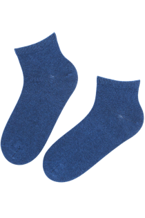 BRESCIA blue wool socks for men | Sokisahtel