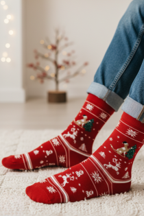 JORMA punased kassiga jõulusokid | Sokisahtel