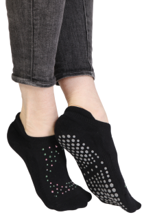 JOYCE black low-cut no-slip socks | Sokisahtel