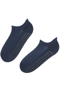JUMP dark blue low-cut non-slip socks for kids | Sokisahtel