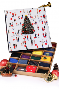 Advent calendar FOR CHIC MEN with 24 pairs of suit socks | Sokisahtel
