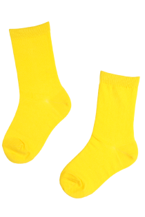 KIM yellow cotton socks for kids | Sokisahtel