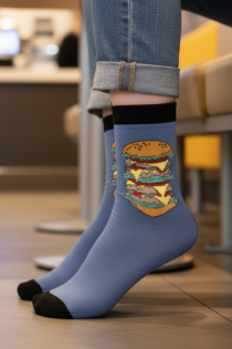 KING sinised mitmekorruselise burksiga sokid lastele | Sokisahtel