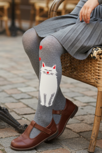 KITTY hallid kassiga sukkpüksid lastele | Sokisahtel