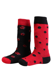 LADYBUG cotton knee-highs for babies | Sokisahtel