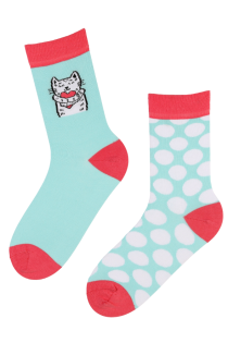 LEENI cotton cat socks for women | Sokisahtel