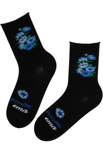 LIIDIA Mother's Day socks with cornflowers | Sokisahtel