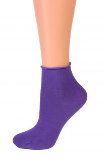 Женские удобные носки лилового цвета из мериносовой шерсти MILANA | Sokisahtel