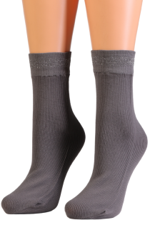EEVI grey socks with glitter | Sokisahtel