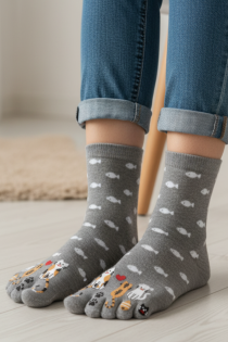 LONNY hallid kassidega varvassokid naistele | Sokisahtel