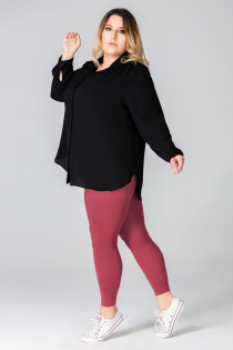 LUIZA queen size burgundy leggings | Sokisahtel