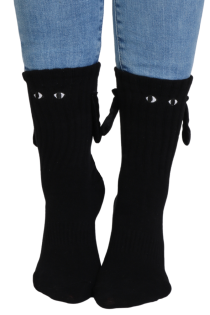 MAGNET black socks with magnetic hands | Sokisahtel