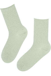 MAILE light green sparkly socks | Sokisahtel