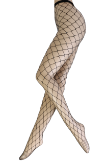 MALLU black fishnet tights with rhinestones | Sokisahtel