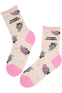 PARIM MAMMA Mother's Day socks with cats | Sokisahtel