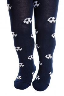 MARCELLO dark blue cotton tights for babies | Sokisahtel