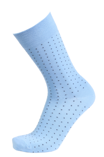 MARCO light blue viscose polka dot socks | Sokisahtel