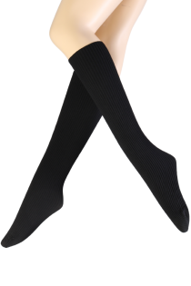 MARIPOSA black knee-highs | Sokisahtel