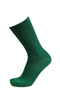 Костюмные носки из вискозы зелёного цвета в лаконичном стиле MARLON | Sokisahtel
