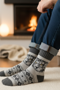 MARU hallid villased tiigriga soojad sokid | Sokisahtel