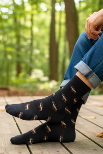 MAYK põtradega musta värvi puuvillased sokid | Sokisahtel