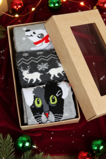 JAKARTA jõuluteemaline kinkekarp 3 sokipaariga | Sokisahtel