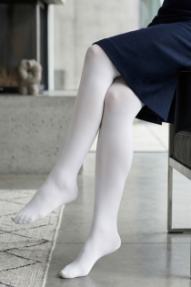 Белые колготки из микро-волокна 80DEN MICRO | Sokisahtel