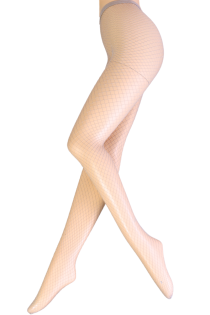 MACROLOSANGE silver fishnet tights | Sokisahtel