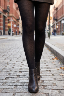 MILANA black merino tights | Sokisahtel