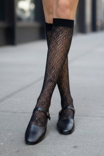 Pierre Mantoux MILO musta värvi õhukesed põlvikud | Sokisahtel