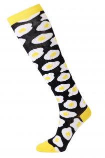 EGG cotton knee highs with eggs | Sokisahtel