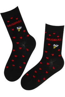 MUSIRULL cotton socks with hearts | Sokisahtel