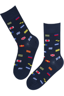 NAUTICA FLAGS lippudega puuvillased sokid
