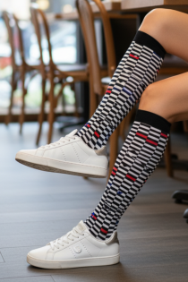 Sarah Borghi NICOLETTA punasega põlvikud | Sokisahtel