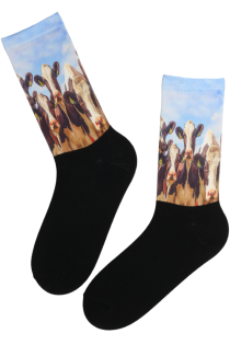 RURAL LIFE print pattern socks