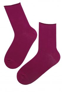 Мужские носки фиолетового цвета с удобной кромкой OLEV | Sokisahtel