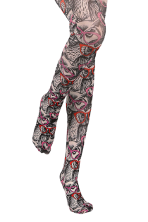 OWL print pattern tights | Sokisahtel