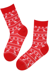 PÄRT red merino wool Christmas socks | Sokisahtel