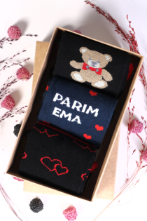 AITÄH EMA (THANK YOU MOM) Mother's Day gift box with 3 pairs of socks | Sokisahtel