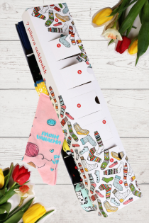 Подарочный набор-сюрприз ко Дню Матери из 7 пар женских носков на каждый день недели PARIM VANAEMA (Лучшая бабушка) | Sokisahtel
