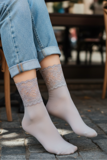 Pierre Mantoux ESTIA hallid pitsäärega õhukesed sokid | Sokisahtel