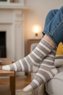 Pierre Mantoux IBERIS beežid triibulised sokid | Sokisahtel