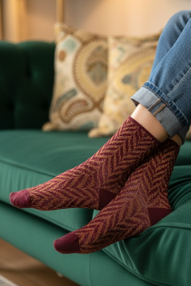 Pierre Mantoux MEROP tumepunased sädelevad sokid | Sokisahtel