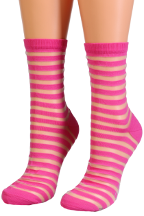 Pierre Mantoux MICOL roosad õhukesed sokid | Sokisahtel