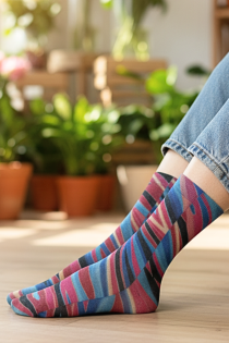 Pierre Mantoux POLINA sinised kirjud sokid | Sokisahtel