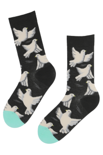 PIGEON valgete tuvidega puuvillased sokid meestele | Sokisahtel